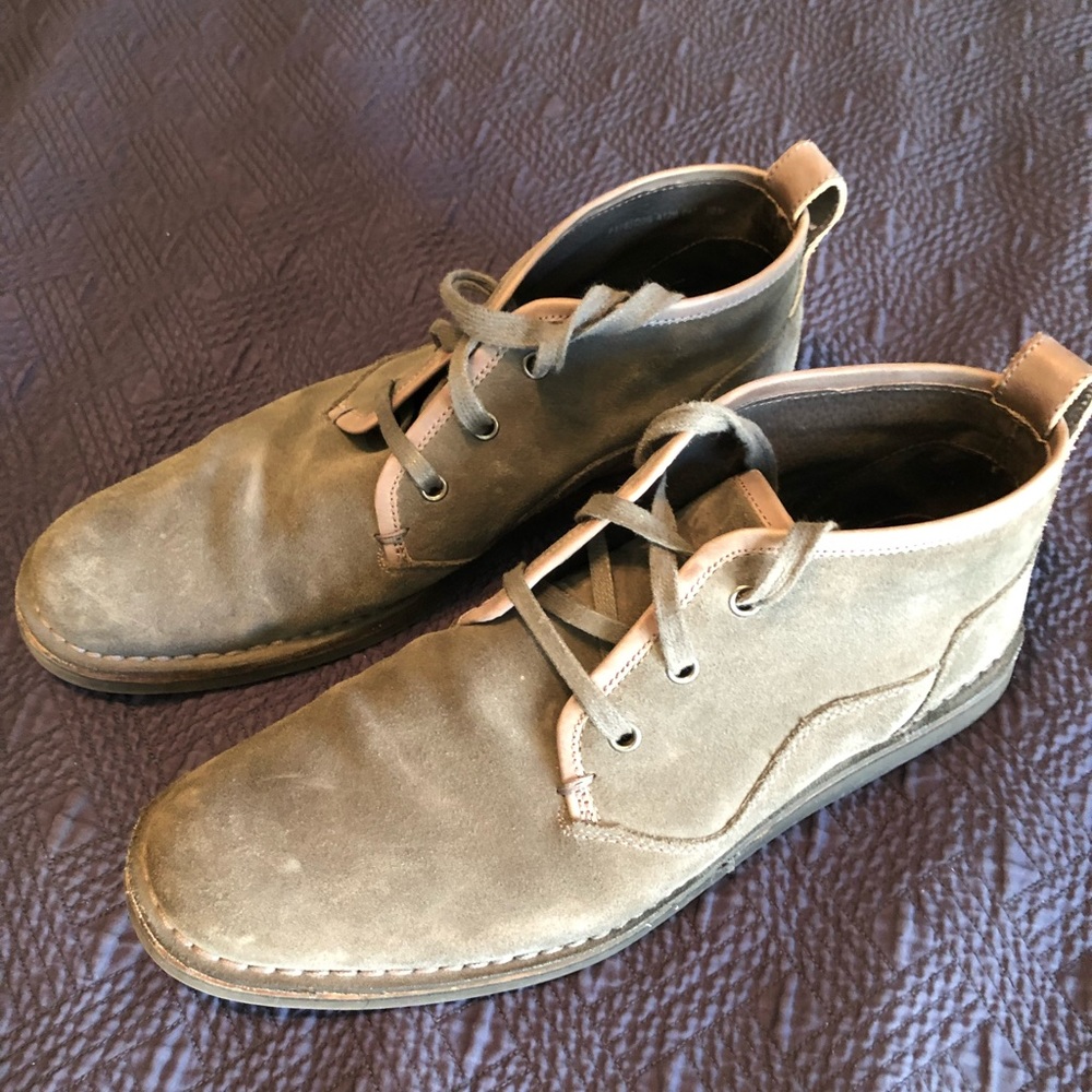 Grey suede John Varvatos USA chukka boots